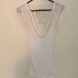 Top with beading neckline